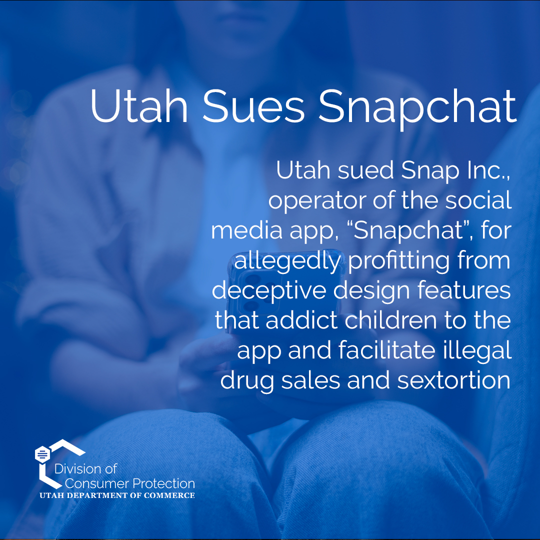 Featured image for “Utah Sues Snapchat For Unleashing Experimental AI Technology On Young Users While Misrepresenting the Safety of the Platform ”