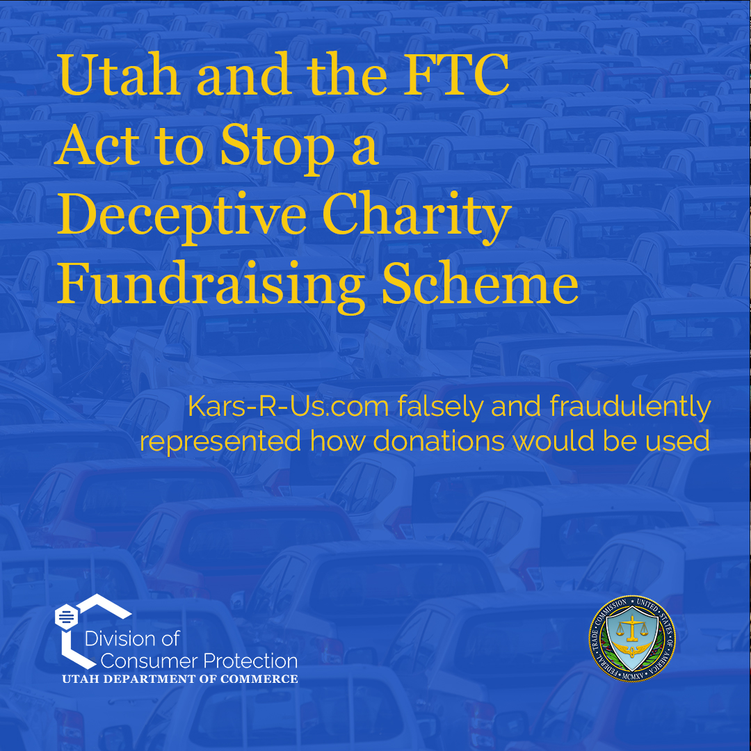 Featured image for “Utah and the FTC Act to Stop a Deceptive Cancer Charity Fundraising Scheme”