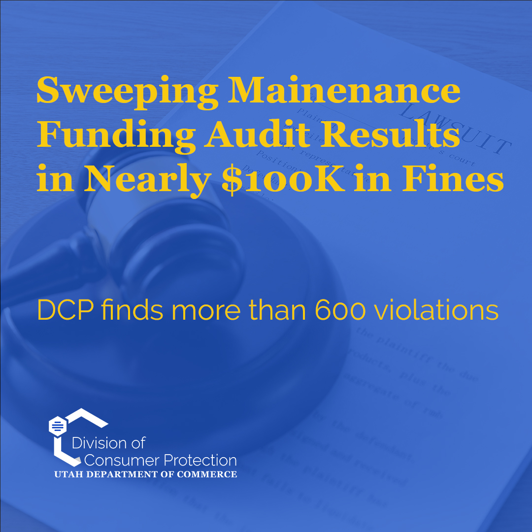 Featured image for “Sweeping Maintenance Funding Audit Results in Nearly $100K in Fines”
